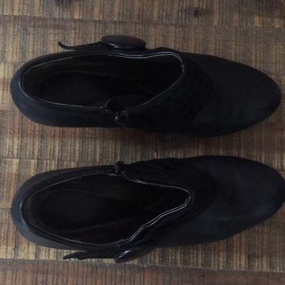 Naturalizer Black Leather BESPOKE Ankle Boots-8.5 - Picture 6 of 7